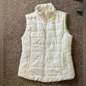 Aeropostale White Quilted Vest